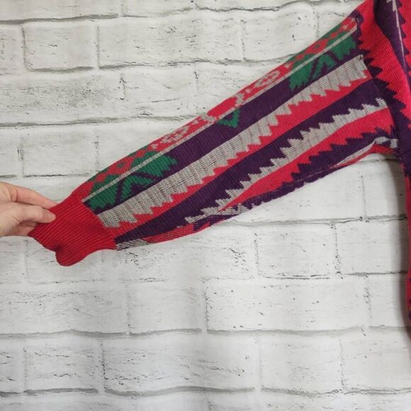 Pendleton Multicolor High Grade Western Wear Crew Neck Pullover Sweater Medium - Picture 5 of 12